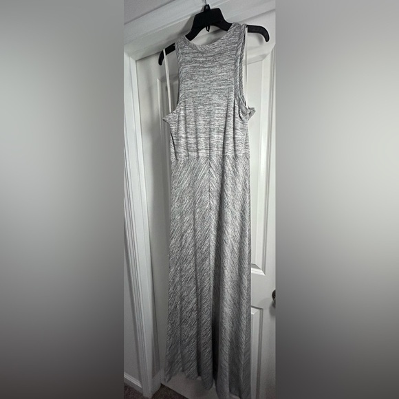 Lou & Grey Gray Off the Shoulder Full Length Maxi Dress - Picture 2 of 3
